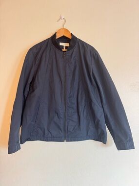 Rag & Bone Navy Zip-Front Lightweight Jacket